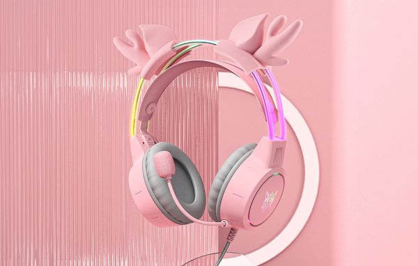 Onikuma X15 Pro Pink Deer Horns