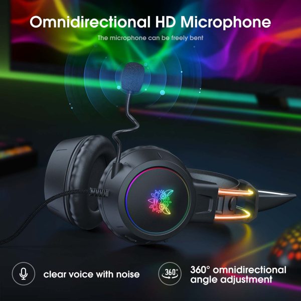 Onikuma X15 Pro Black Cat Ear