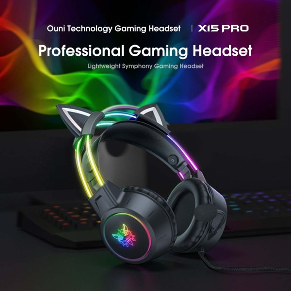 Onikuma X15 Pro Black Cat Ear
