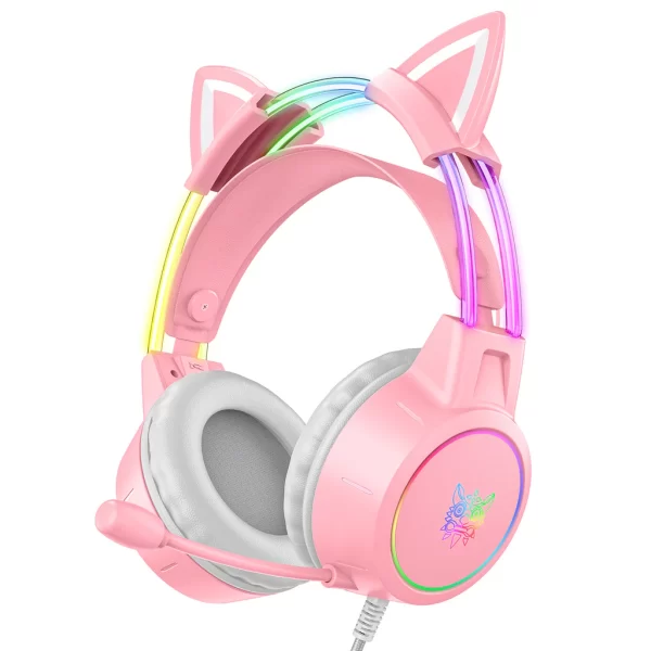 Onikuma X15 Pro Pink Cat Ear