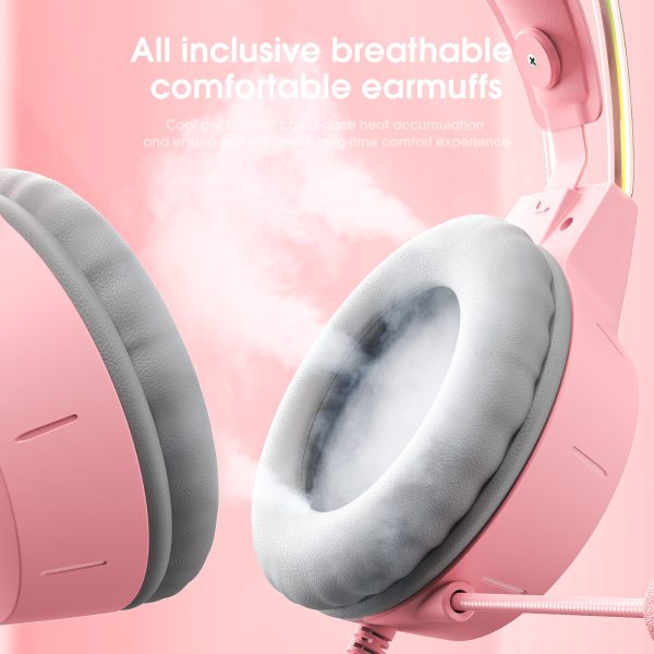 Onikuma X15 Pro Pink Cat Ear