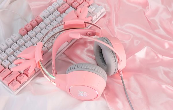 Onikuma X15 Pro Pink Deer Horns