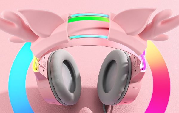 Onikuma X15 Pro Pink Deer Horns