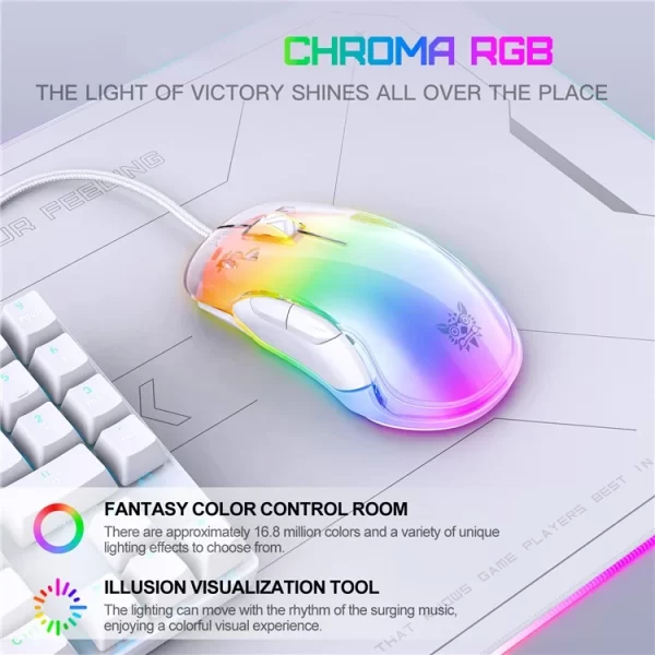 Onikuma CW925 White Wired