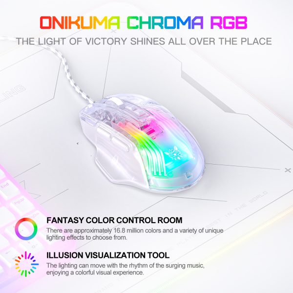 Onikuma CW923 Transparent Wired