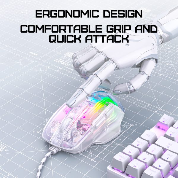 Onikuma CW923 Transparent Wired